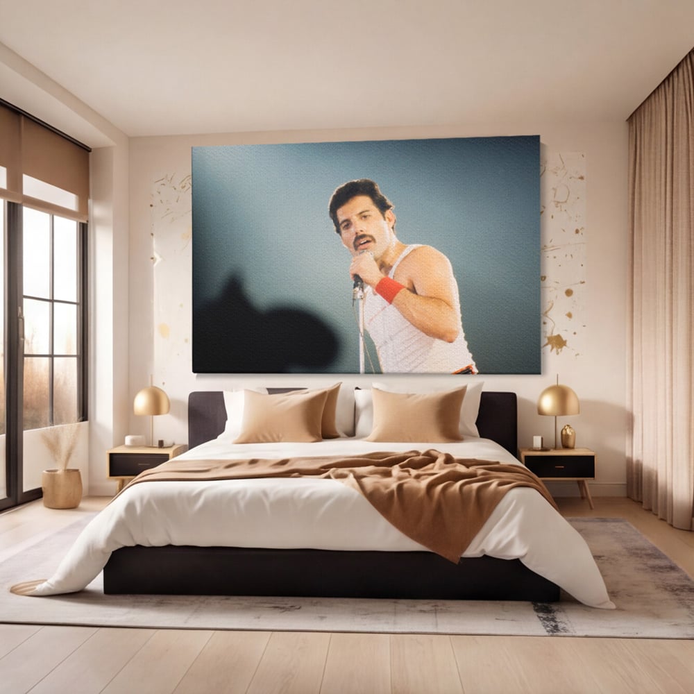 Tablou Canvas Premium LuxCanva® C1102, The King Freddie ,  Culori, Fluture, Living Room, Bar, Relaxare, Culori Vibrante