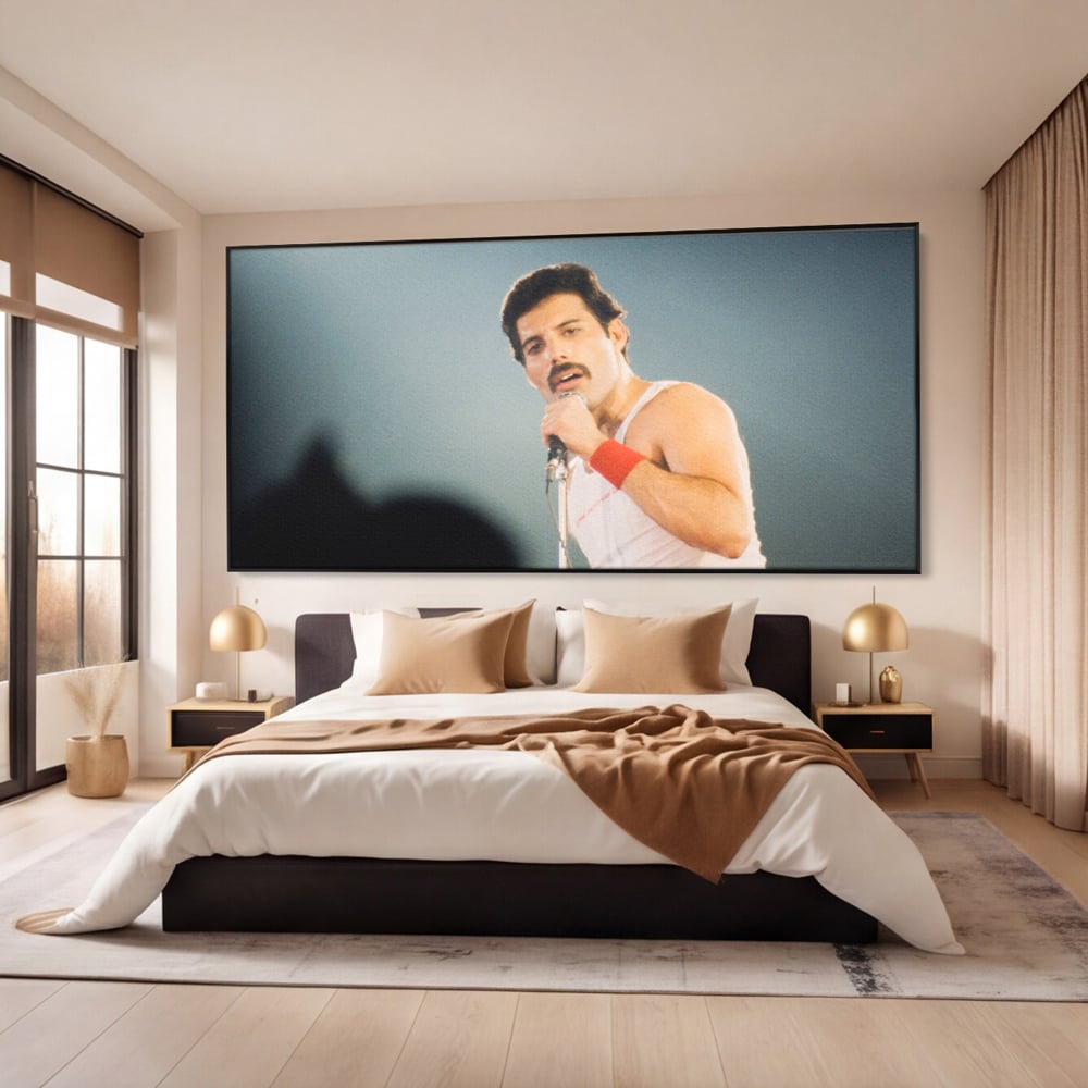 Tablou Canvas Premium LuxCanva® C1102, The King Freddie ,  Culori, Fluture, Living Room, Bar, Relaxare, Culori Vibrante