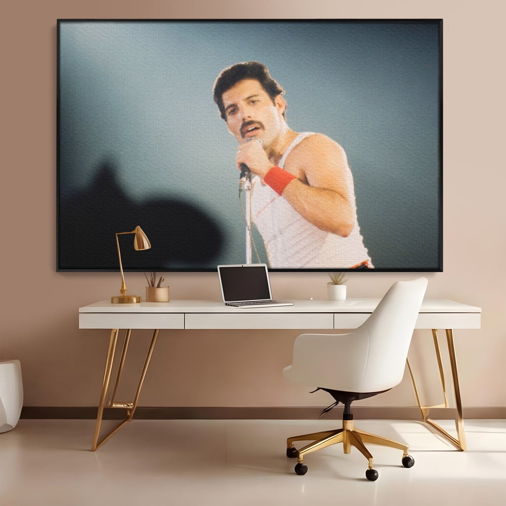 Tablou Canvas Premium LuxCanva® C1102, The King Freddie ,  Culori, Fluture, Living Room, Bar, Relaxare, Culori Vibrante