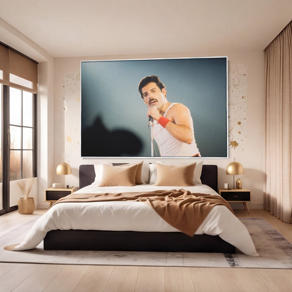 Tablou Canvas Premium LuxCanva® C1102, The King Freddie ,  Culori, Fluture, Living Room, Bar, Relaxare, Culori Vibrante