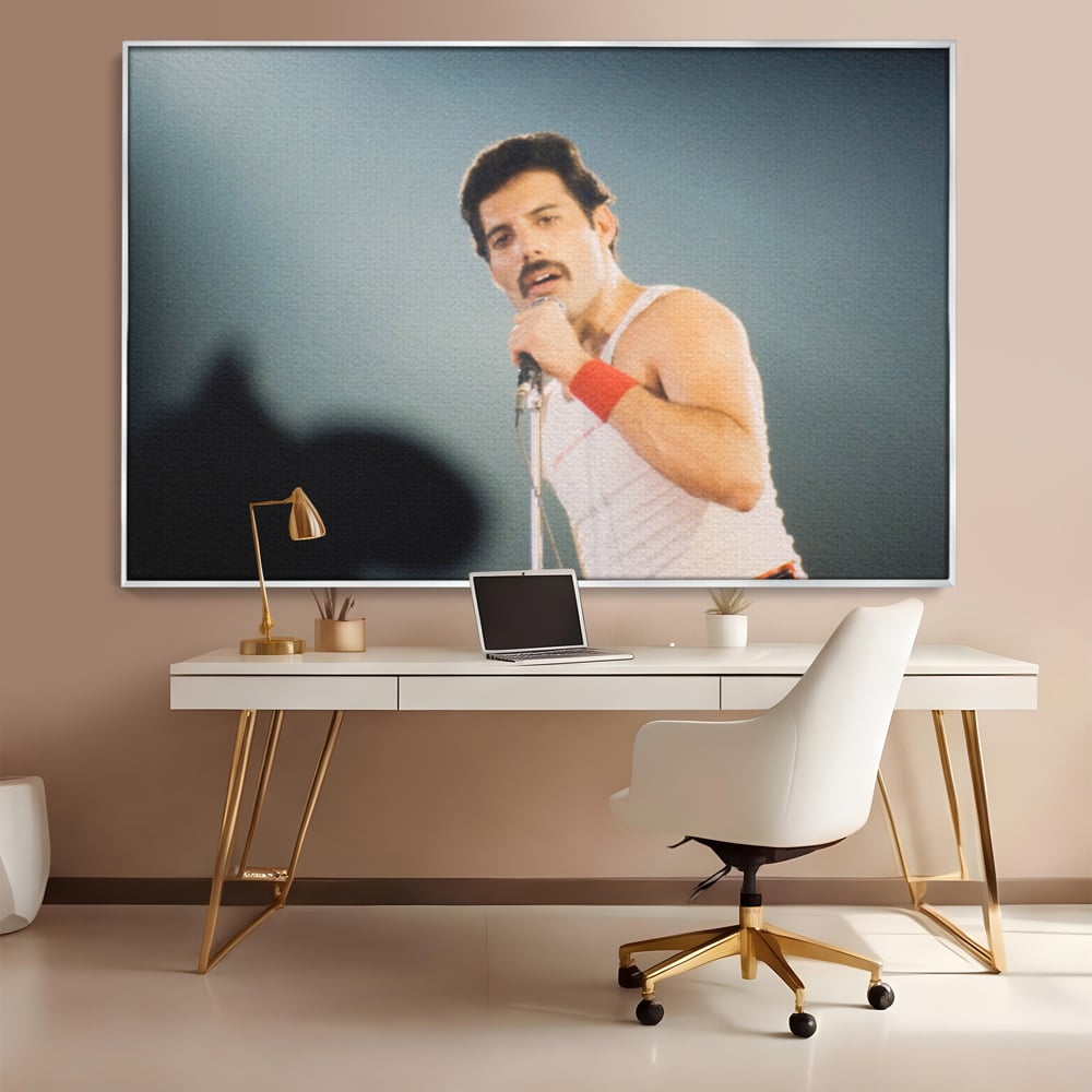 Tablou Canvas Premium LuxCanva® C1102, The King Freddie ,  Culori, Fluture, Living Room, Bar, Relaxare, Culori Vibrante