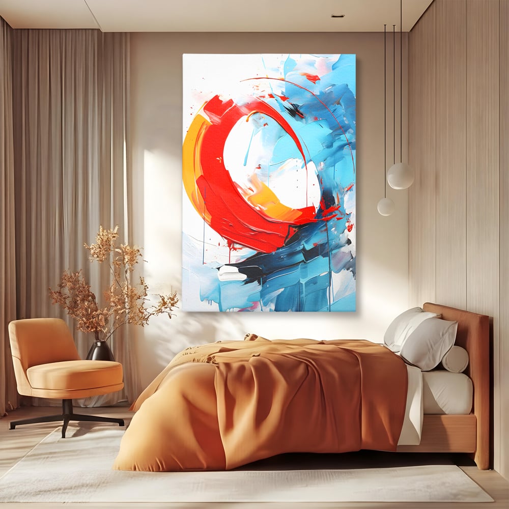 Tablou Canvas Premium LuxCanva® C1103, Tablou Abstract , Culori, Abstract, Living Room, Bedroom, Relaxare, Culori Vibrante