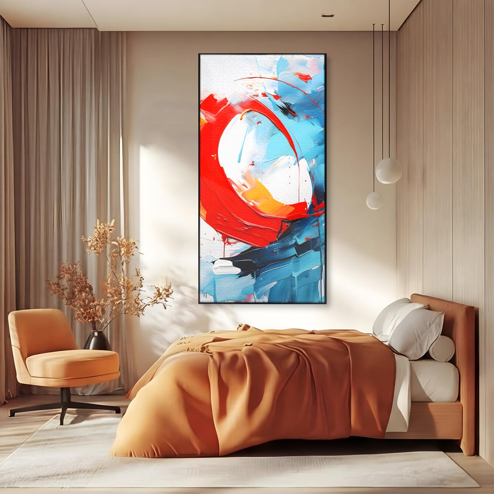 Tablou Canvas Premium LuxCanva® C1103, Tablou Abstract , Culori, Abstract, Living Room, Bedroom, Relaxare, Culori Vibrante