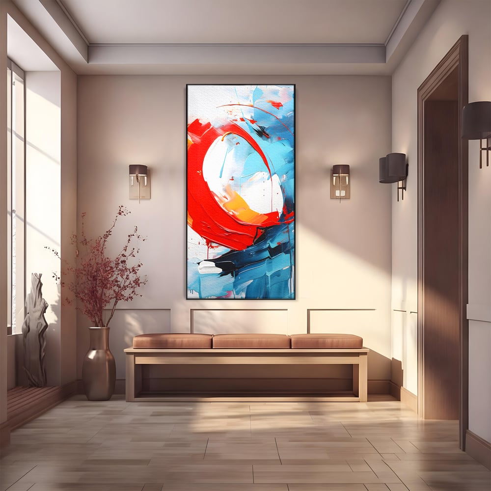 Tablou Canvas Premium LuxCanva® C1103, Tablou Abstract , Culori, Abstract, Living Room, Bedroom, Relaxare, Culori Vibrante