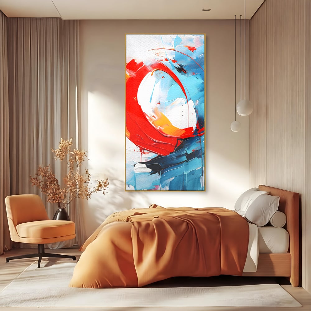 Tablou Canvas Premium LuxCanva® C1103, Tablou Abstract , Culori, Abstract, Living Room, Bedroom, Relaxare, Culori Vibrante