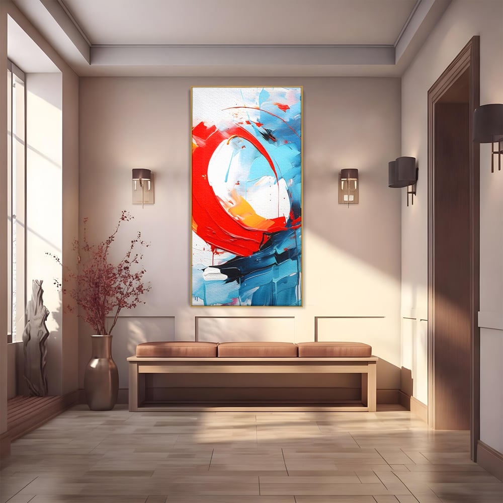 Tablou Canvas Premium LuxCanva® C1103, Tablou Abstract , Culori, Abstract, Living Room, Bedroom, Relaxare, Culori Vibrante