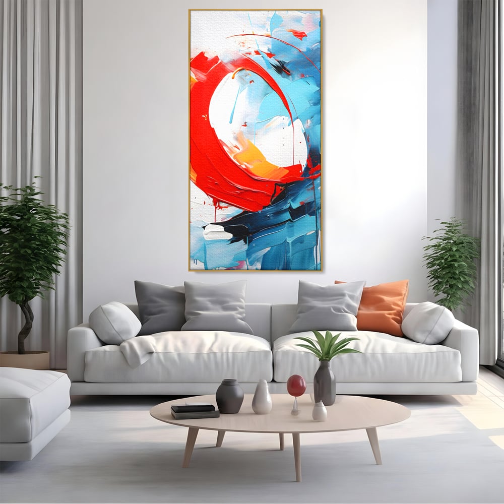 Tablou Canvas Premium LuxCanva® C1103, Tablou Abstract , Culori, Abstract, Living Room, Bedroom, Relaxare, Culori Vibrante
