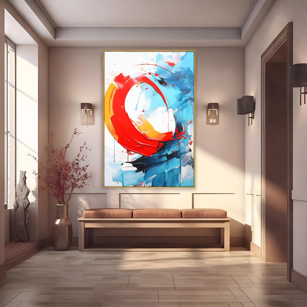 Tablou Canvas Premium LuxCanva® C1103, Tablou Abstract , Culori, Abstract, Living Room, Bedroom, Relaxare, Culori Vibrante