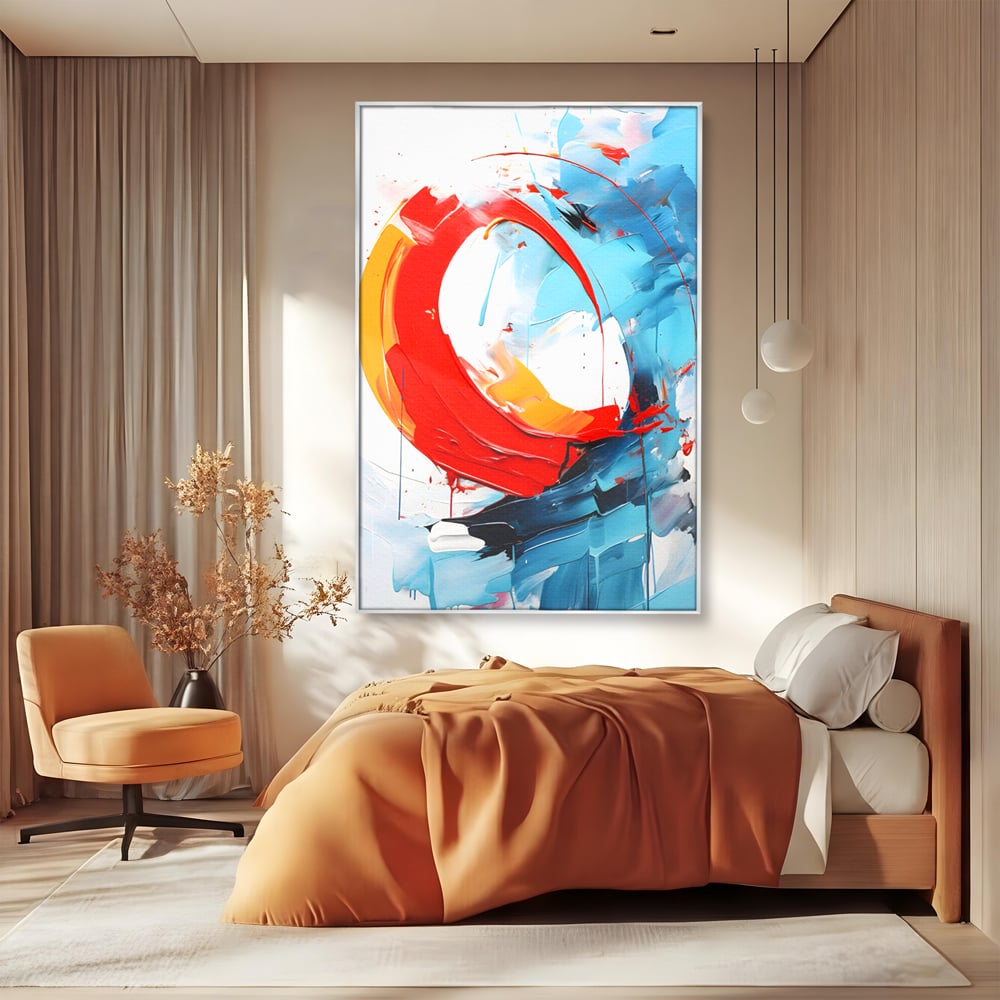 Tablou Canvas Premium LuxCanva® C1103, Tablou Abstract , Culori, Abstract, Living Room, Bedroom, Relaxare, Culori Vibrante