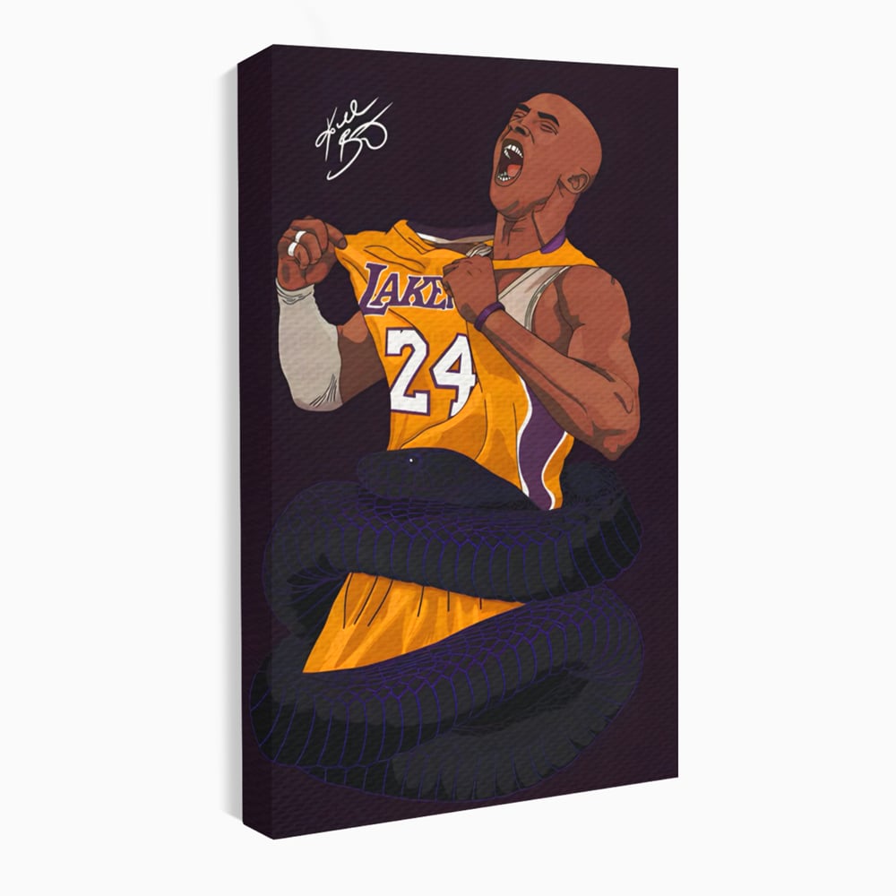 Tablou Canvas Premium LuxCanva® C1105, The Legend Kobe Bryant , Culori, Kobe Bryant, Legenda, Game Room, Relaxare, Culori Vibrante