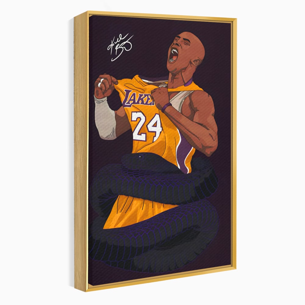 Tablou Canvas Premium LuxCanva® C1105, The Legend Kobe Bryant , Culori, Kobe Bryant, Legenda, Game Room, Relaxare, Culori Vibrante