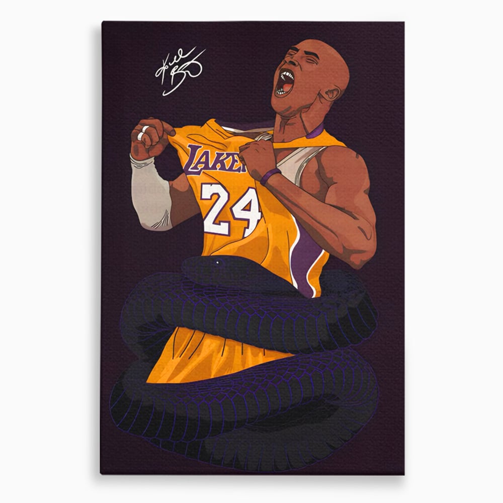 Tablou Canvas Premium LuxCanva® C1105, The Legend Kobe Bryant , Culori, Kobe Bryant, Legenda, Game Room, Relaxare, Culori Vibrante