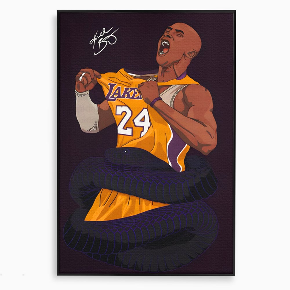 Tablou Canvas Premium LuxCanva® C1105, The Legend Kobe Bryant , Culori, Kobe Bryant, Legenda, Game Room, Relaxare, Culori Vibrante