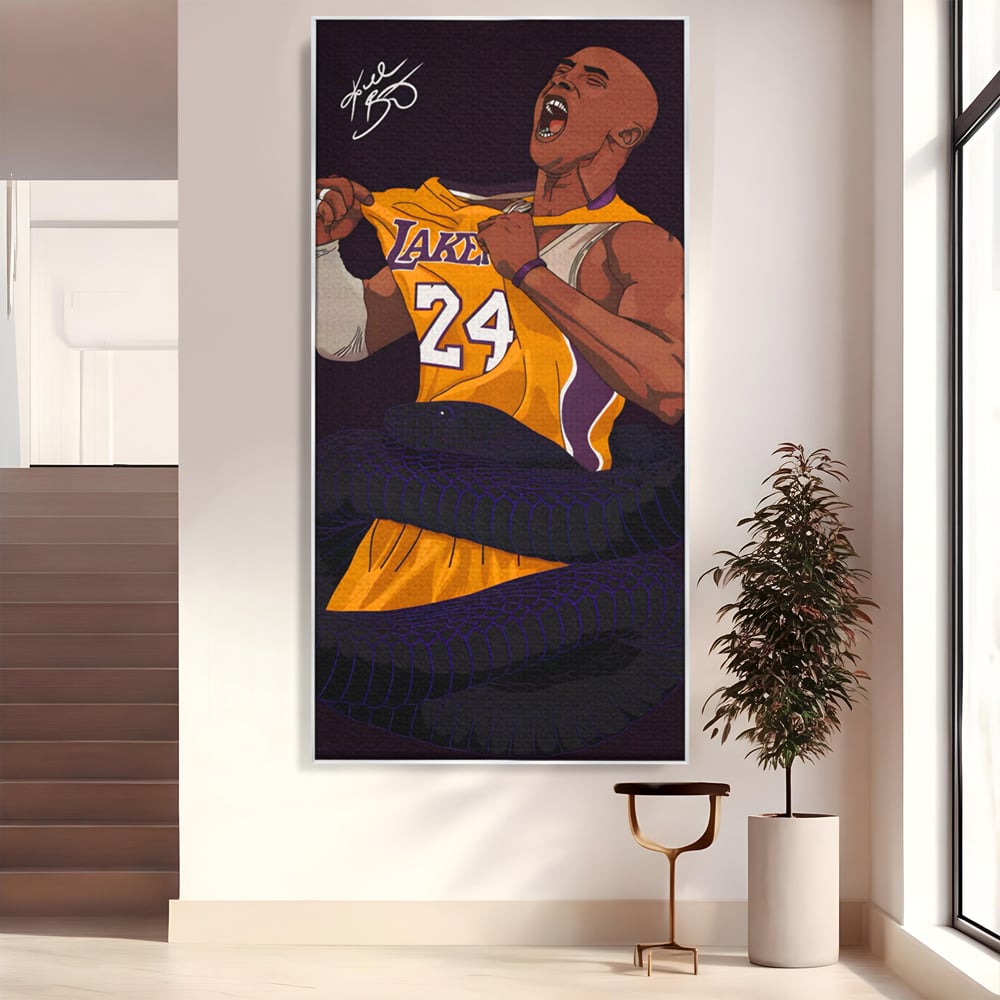 Tablou Canvas Premium LuxCanva® C1105, The Legend Kobe Bryant , Culori, Kobe Bryant, Legenda, Game Room, Relaxare, Culori Vibrante
