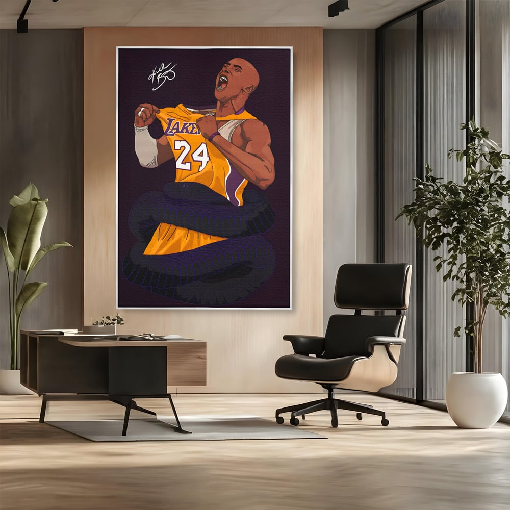 Tablou Canvas Premium LuxCanva® C1105, The Legend Kobe Bryant , Culori, Kobe Bryant, Legenda, Game Room, Relaxare, Culori Vibrante