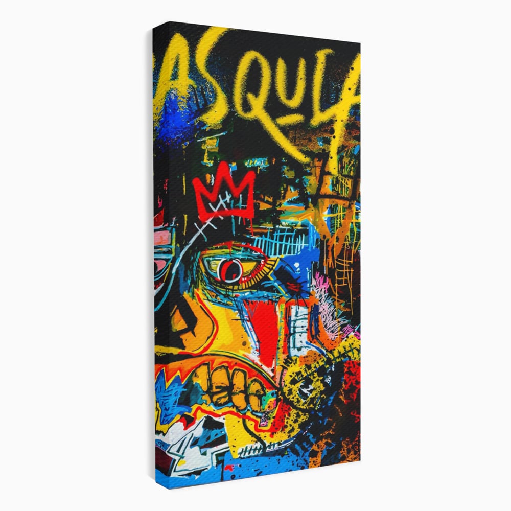 Tablou Canvas Premium LuxCanva® C1106, Pop Art Painting , Culori, Pop Art, Face, Abstract, Game Room, Relaxare, Culori Vibrante