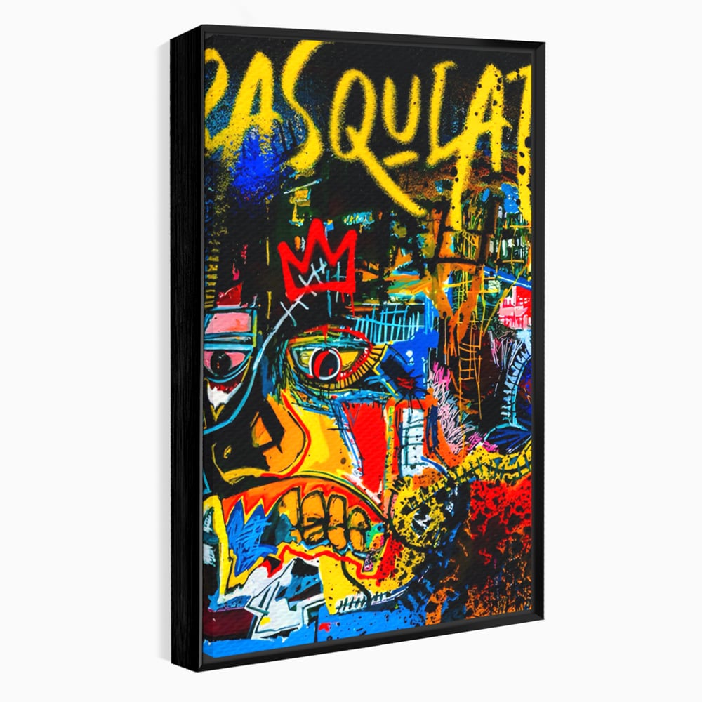 Tablou Canvas Premium LuxCanva® C1106, Pop Art Painting , Culori, Pop Art, Face, Abstract, Game Room, Relaxare, Culori Vibrante