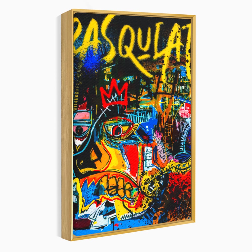 Tablou Canvas Premium LuxCanva® C1106, Pop Art Painting , Culori, Pop Art, Face, Abstract, Game Room, Relaxare, Culori Vibrante