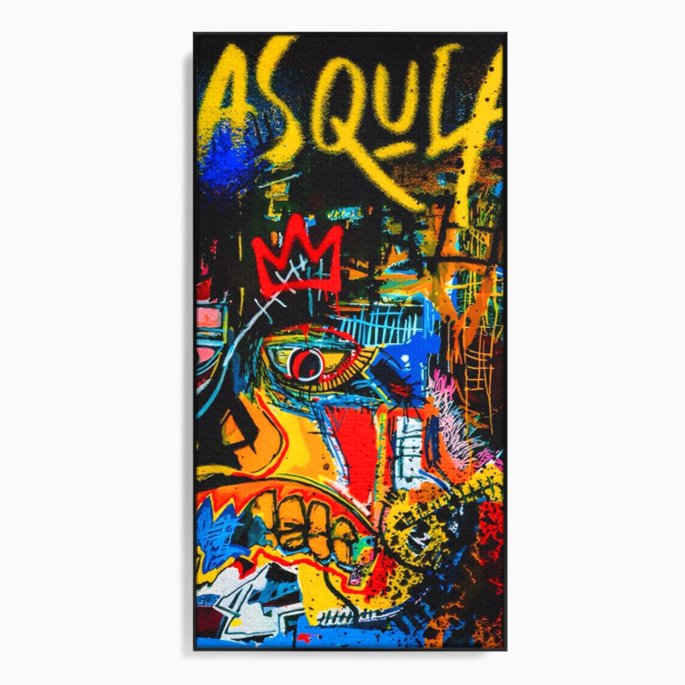 Tablou Canvas Premium LuxCanva® C1106, Pop Art Painting , Culori, Pop Art, Face, Abstract, Game Room, Relaxare, Culori Vibrante