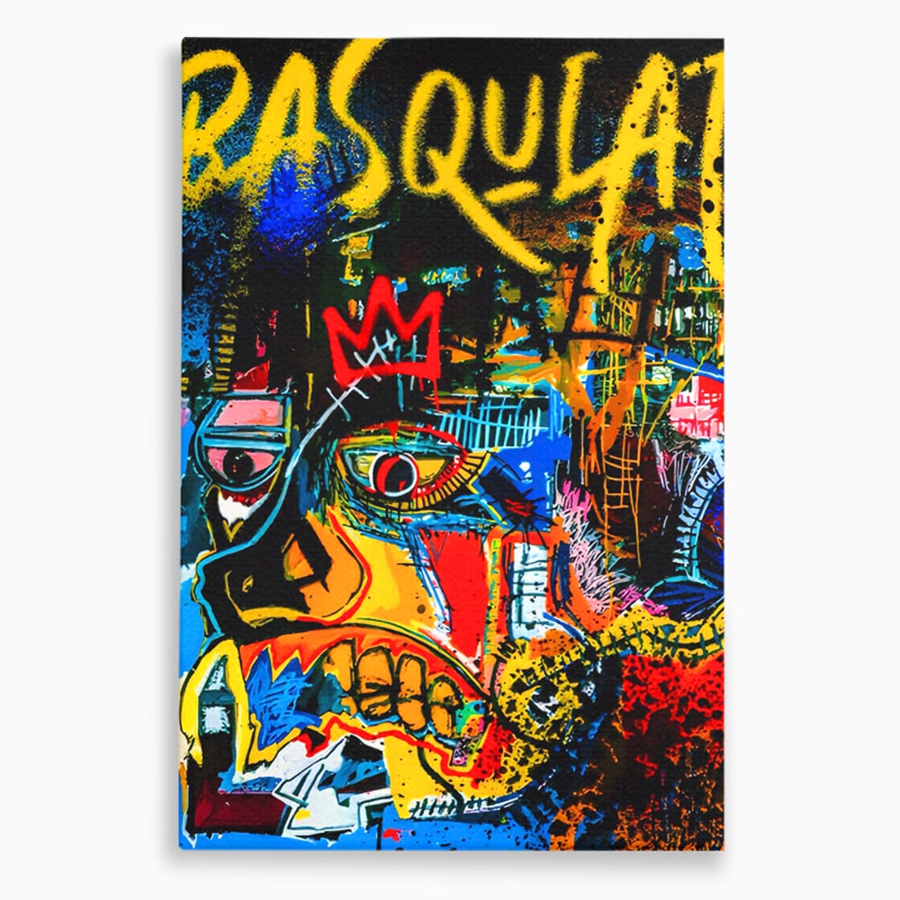 Tablou Canvas Premium LuxCanva® C1106, Pop Art Painting , Culori, Pop Art, Face, Abstract, Game Room, Relaxare, Culori Vibrante