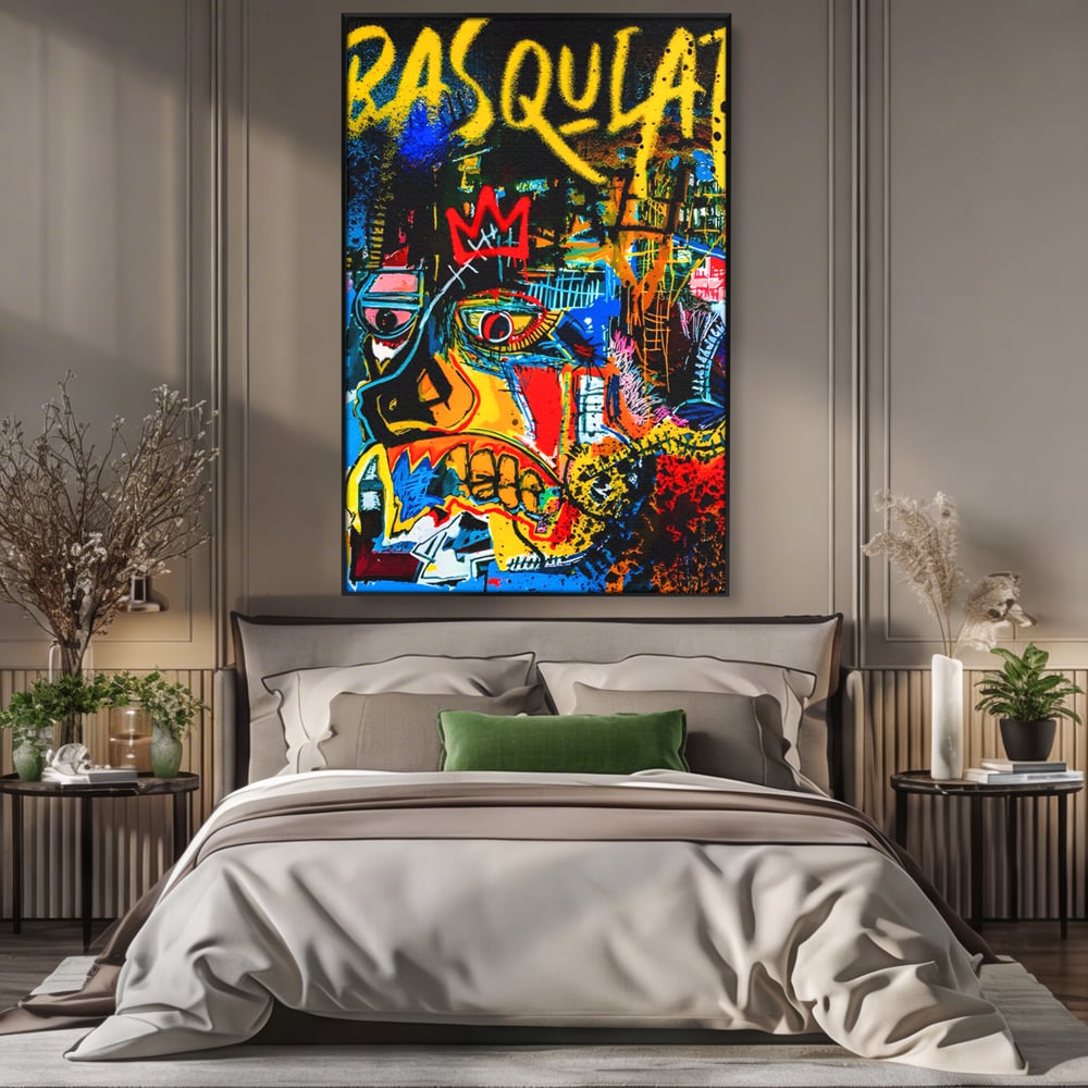 Tablou Canvas Premium LuxCanva® C1106, Pop Art Painting , Culori, Pop Art, Face, Abstract, Game Room, Relaxare, Culori Vibrante