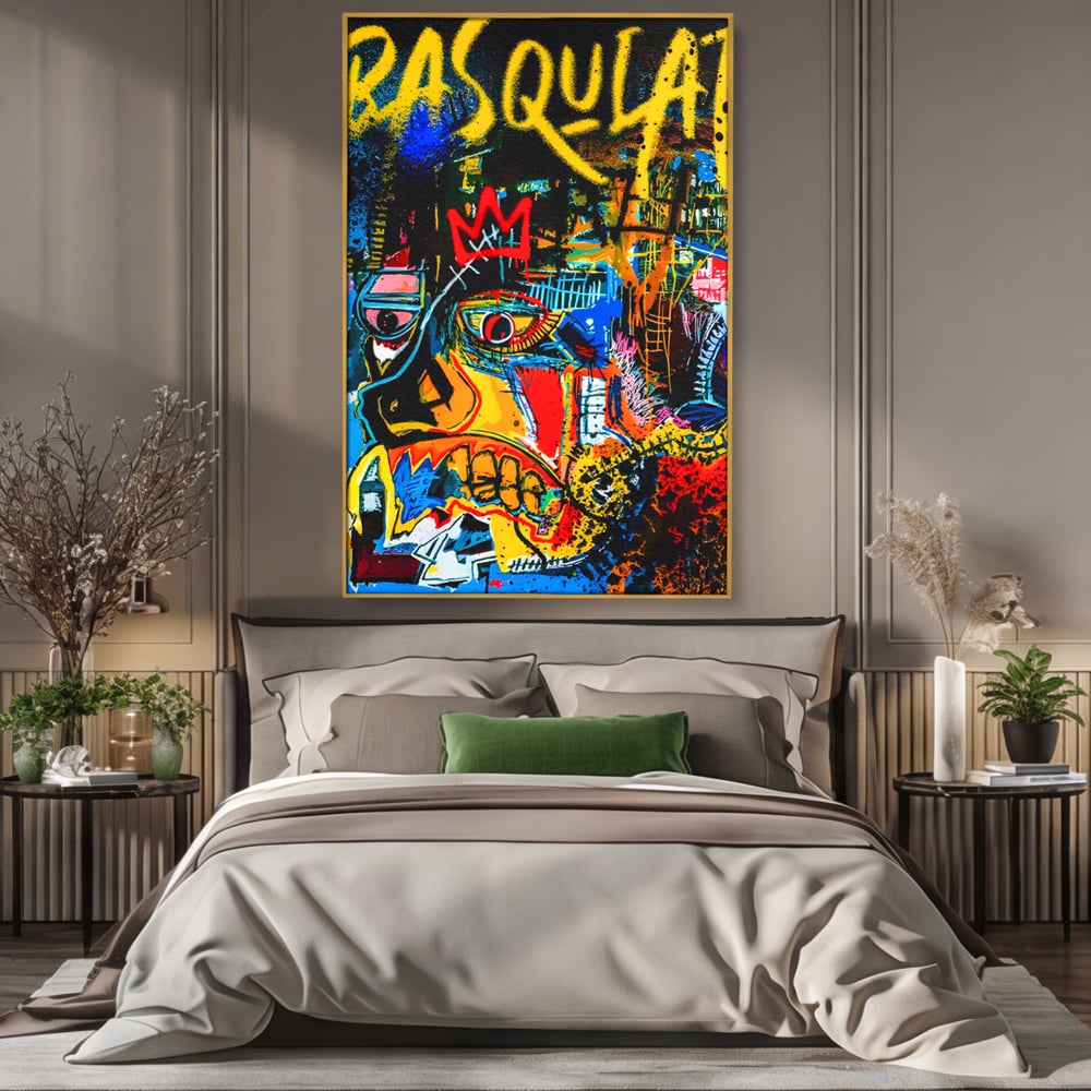 Tablou Canvas Premium LuxCanva® C1106, Pop Art Painting , Culori, Pop Art, Face, Abstract, Game Room, Relaxare, Culori Vibrante