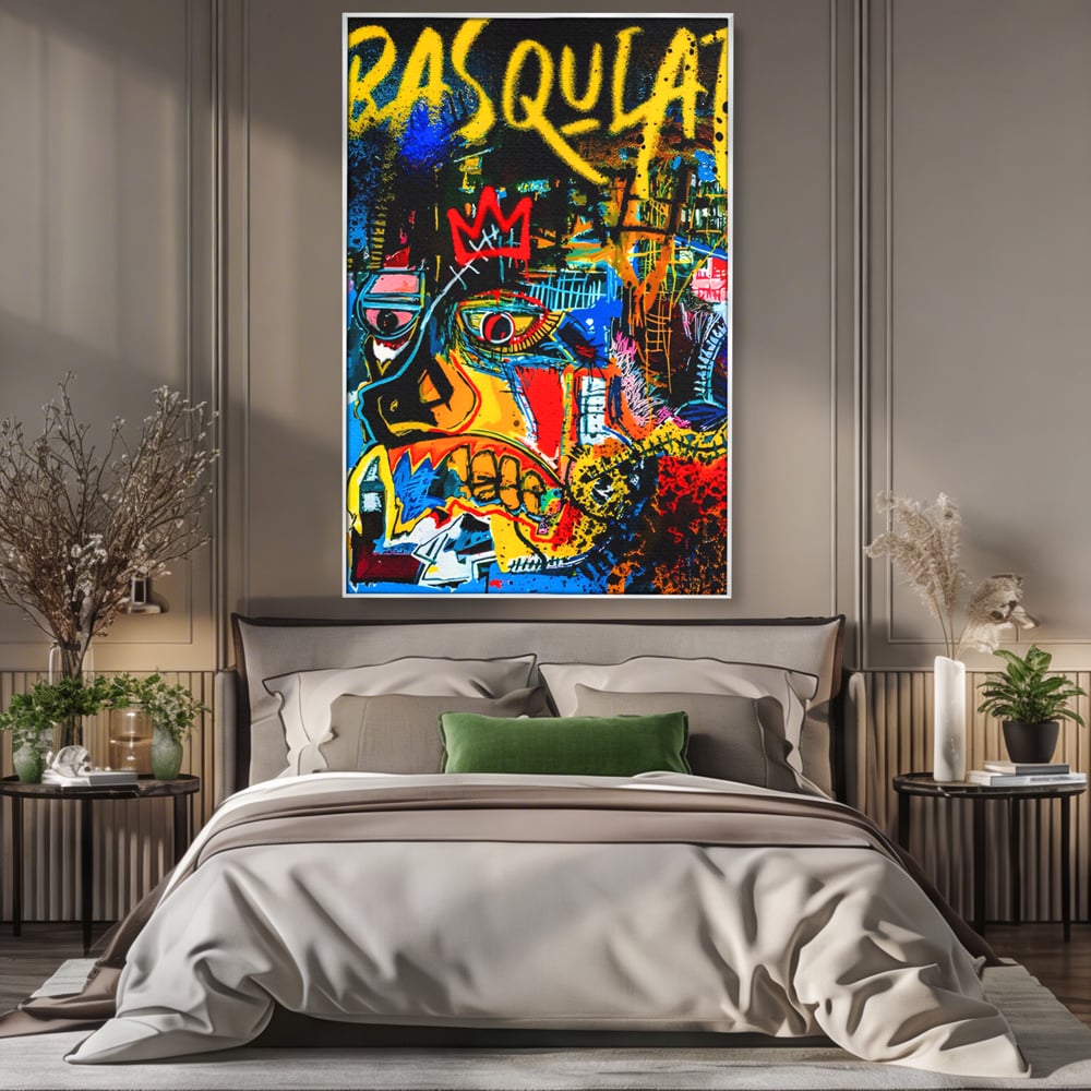 Tablou Canvas Premium LuxCanva® C1106, Pop Art Painting , Culori, Pop Art, Face, Abstract, Game Room, Relaxare, Culori Vibrante