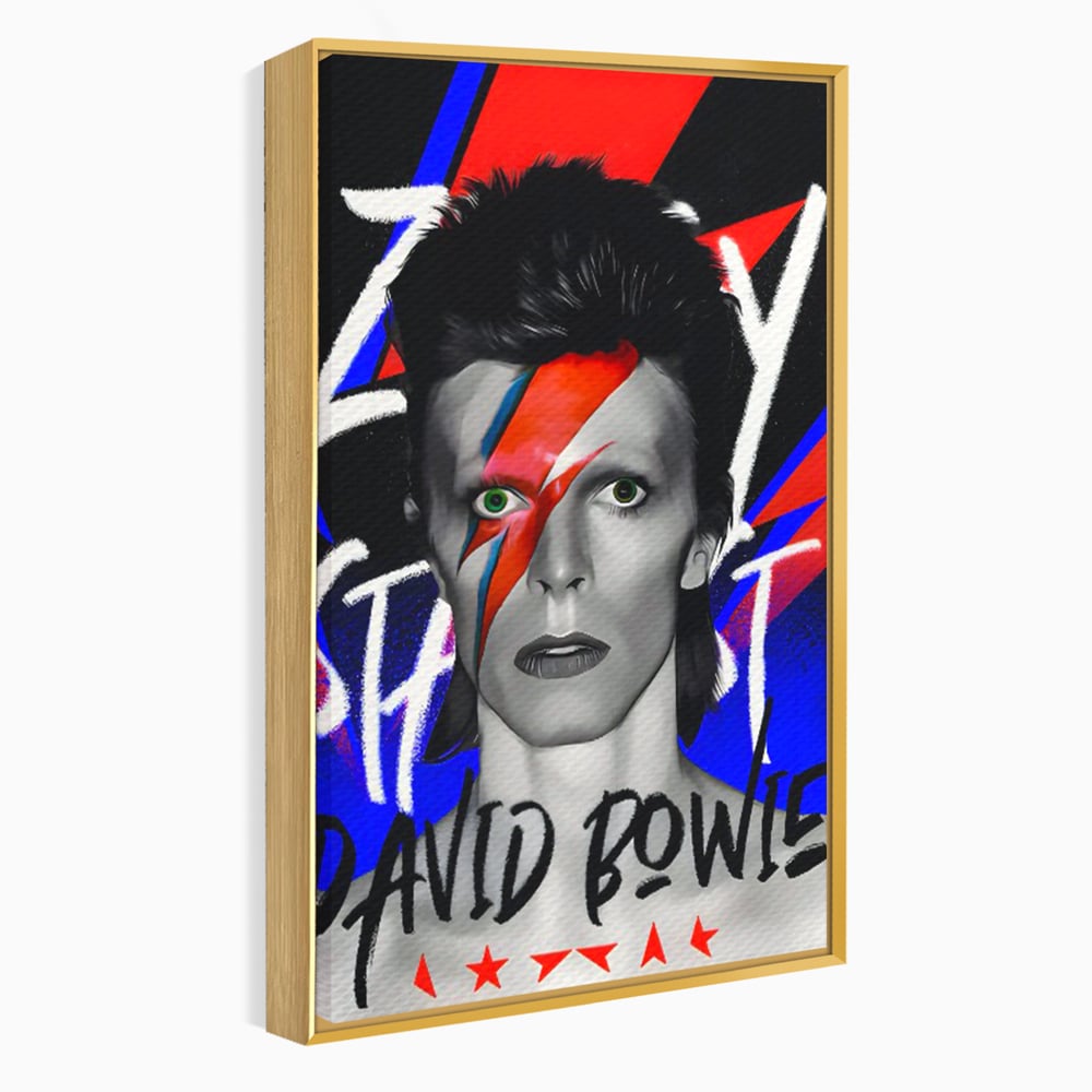Tablou Canvas Premium LuxCanva® C1107, Portrait Of David Bowie , Culori, Artist, Singer, Game Room, Bar, Relaxare, Culori Vibrante