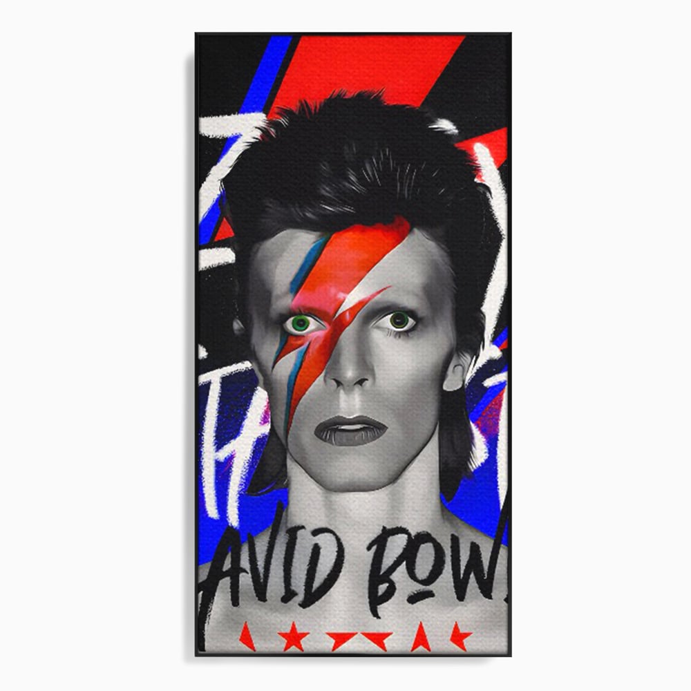 Tablou Canvas Premium LuxCanva® C1107, Portrait Of David Bowie , Culori, Artist, Singer, Game Room, Bar, Relaxare, Culori Vibrante