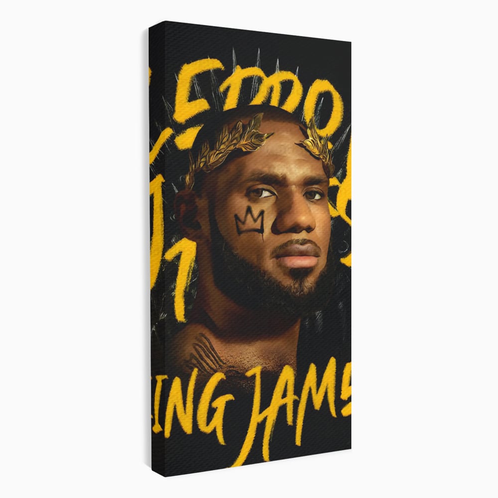 Tablou Canvas Premium LuxCanva® C1108, Lebron James , Culori, Basketball, Lebron, Game Room, Bar, Relaxare, Culori Vibrante
