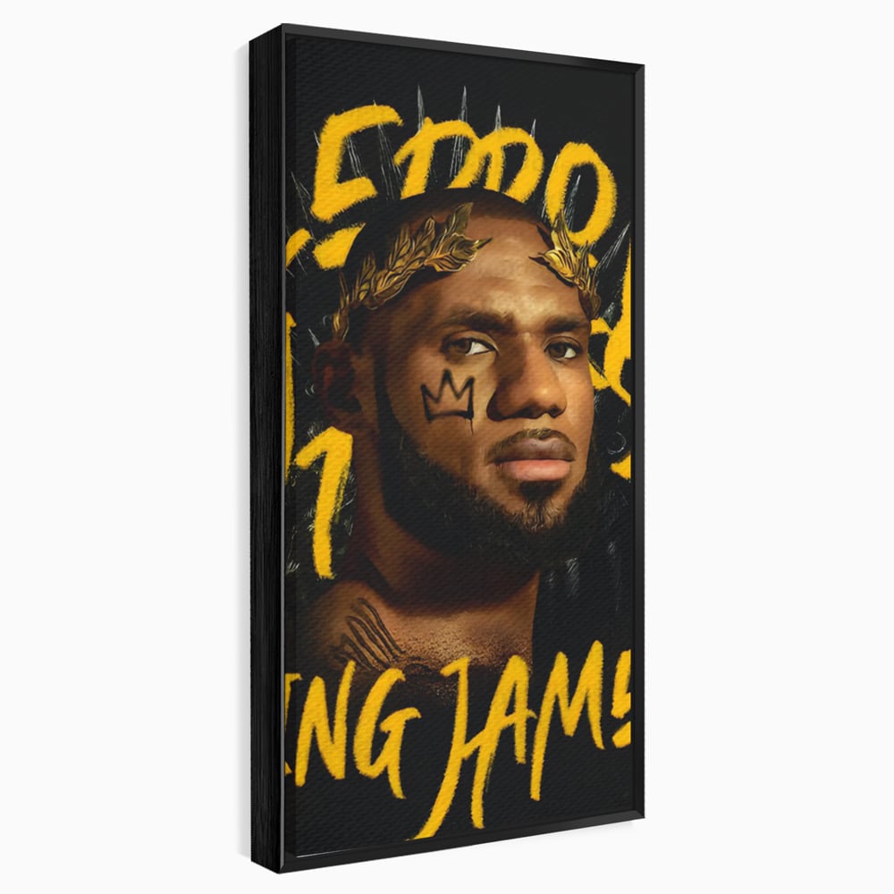 Tablou Canvas Premium LuxCanva® C1108, Lebron James , Culori, Basketball, Lebron, Game Room, Bar, Relaxare, Culori Vibrante