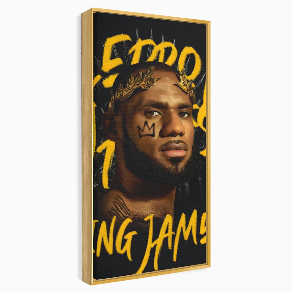 Tablou Canvas Premium LuxCanva® C1108, Lebron James , Culori, Basketball, Lebron, Game Room, Bar, Relaxare, Culori Vibrante