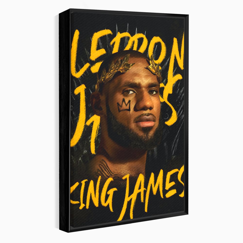 Tablou Canvas Premium LuxCanva® C1108, Lebron James , Culori, Basketball, Lebron, Game Room, Bar, Relaxare, Culori Vibrante