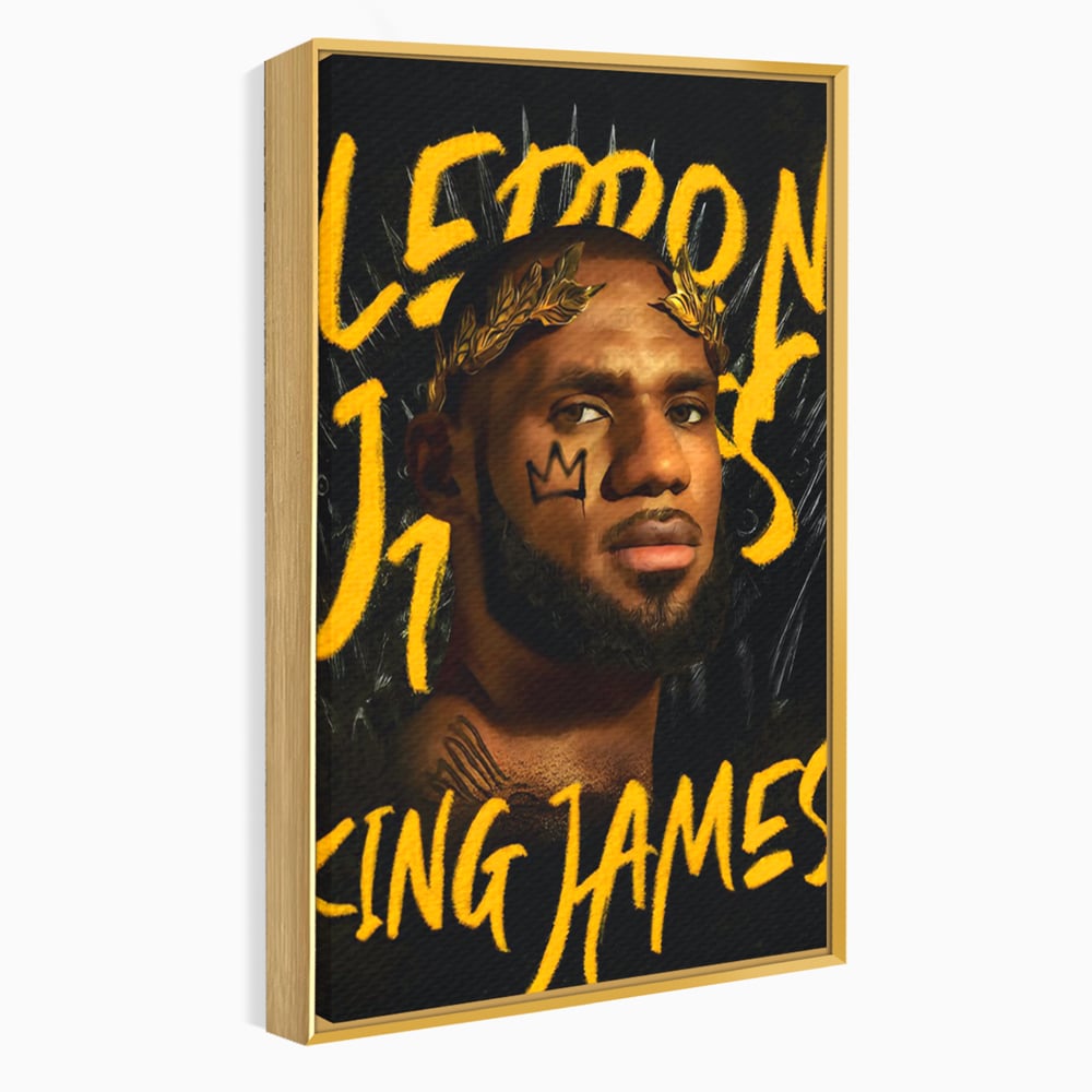 Tablou Canvas Premium LuxCanva® C1108, Lebron James , Culori, Basketball, Lebron, Game Room, Bar, Relaxare, Culori Vibrante
