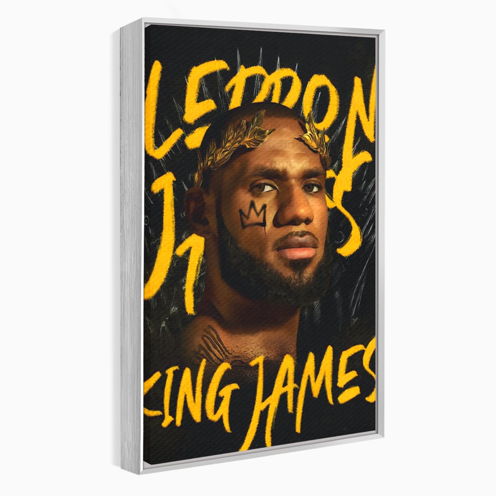 Tablou Canvas Premium LuxCanva® C1108, Lebron James , Culori, Basketball, Lebron, Game Room, Bar, Relaxare, Culori Vibrante