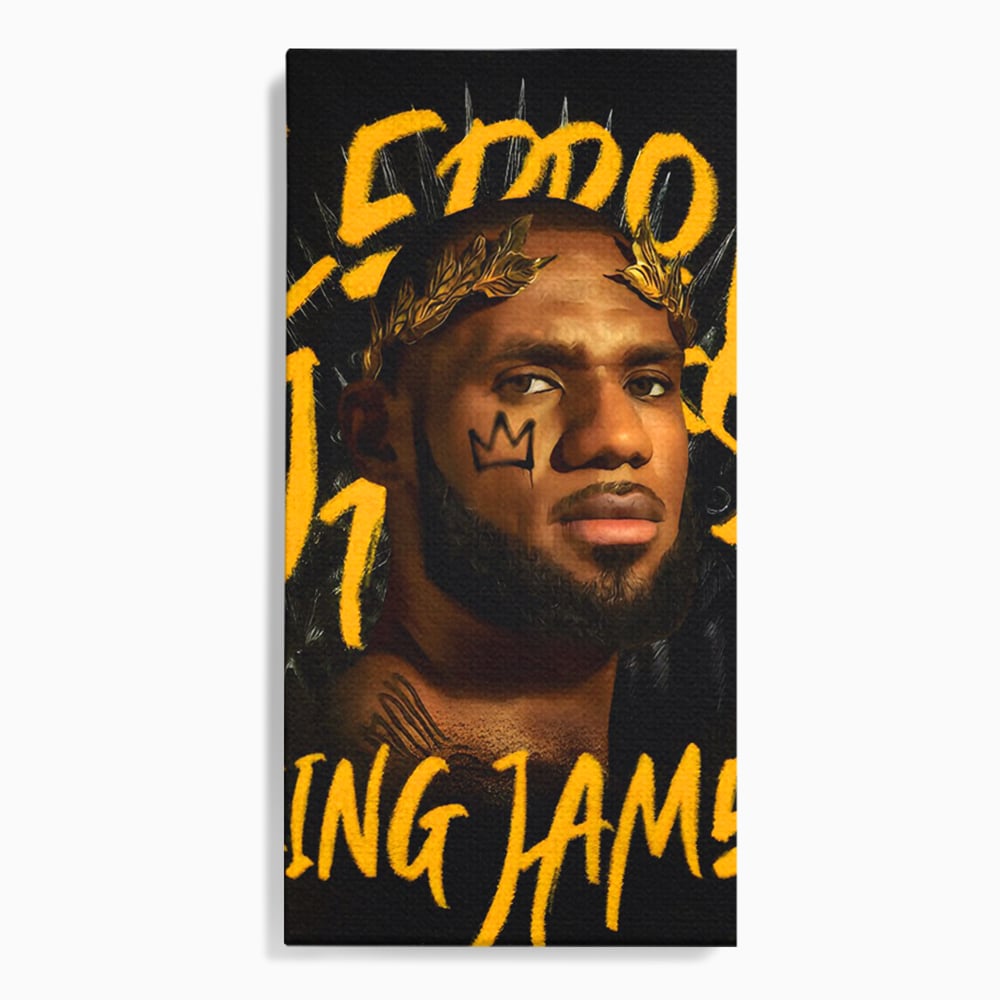 Tablou Canvas Premium LuxCanva® C1108, Lebron James , Culori, Basketball, Lebron, Game Room, Bar, Relaxare, Culori Vibrante