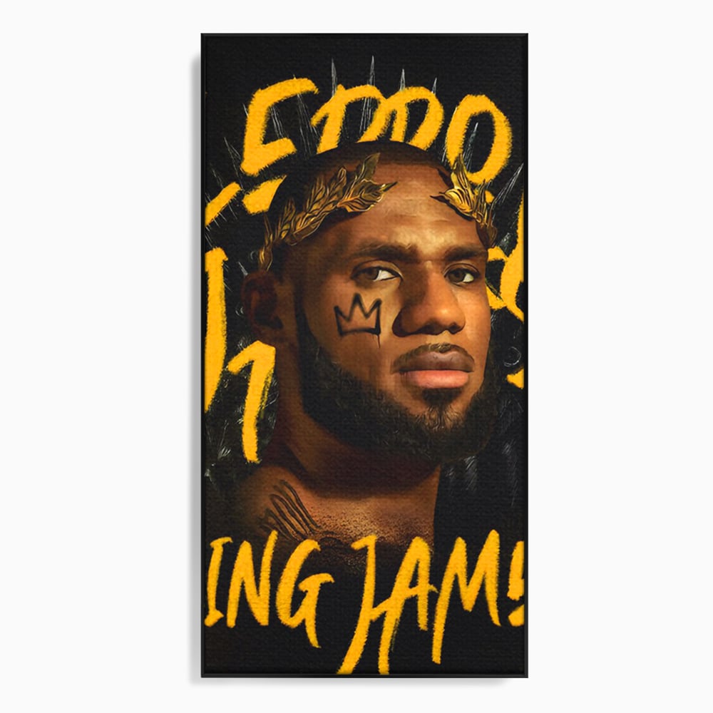 Tablou Canvas Premium LuxCanva® C1108, Lebron James , Culori, Basketball, Lebron, Game Room, Bar, Relaxare, Culori Vibrante