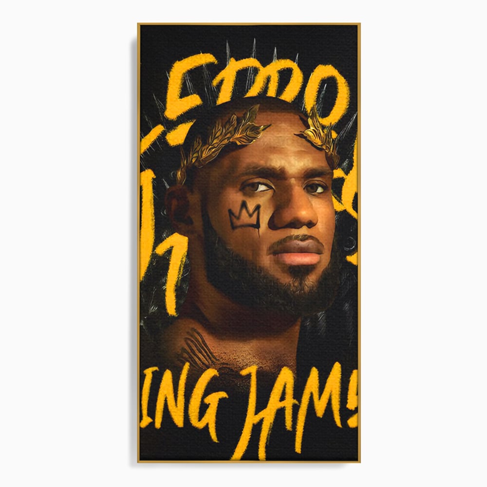Tablou Canvas Premium LuxCanva® C1108, Lebron James , Culori, Basketball, Lebron, Game Room, Bar, Relaxare, Culori Vibrante