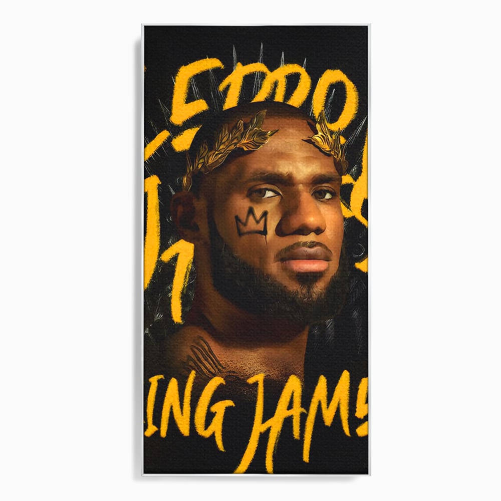 Tablou Canvas Premium LuxCanva® C1108, Lebron James , Culori, Basketball, Lebron, Game Room, Bar, Relaxare, Culori Vibrante