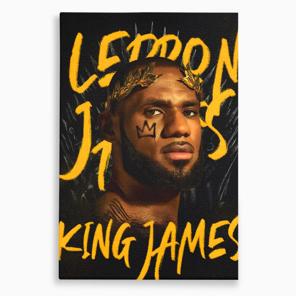 Tablou Canvas Premium LuxCanva® C1108, Lebron James , Culori, Basketball, Lebron, Game Room, Bar, Relaxare, Culori Vibrante