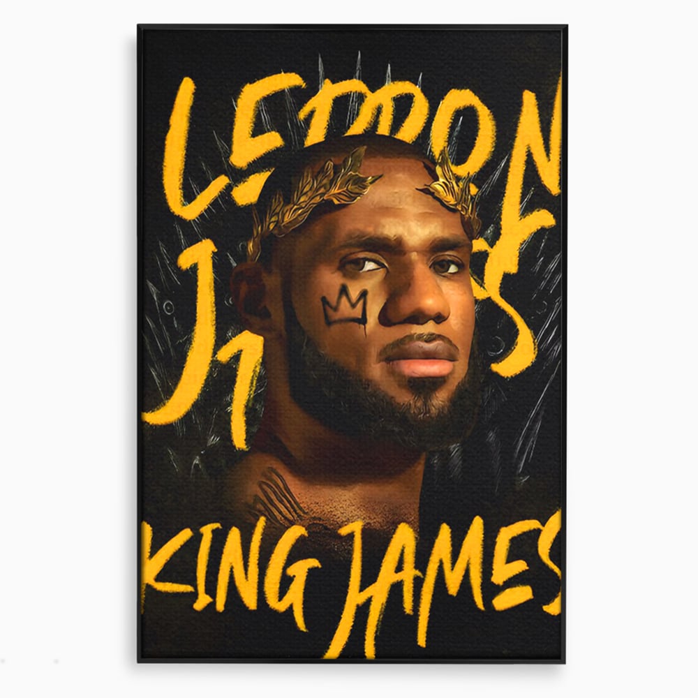 Tablou Canvas Premium LuxCanva® C1108, Lebron James , Culori, Basketball, Lebron, Game Room, Bar, Relaxare, Culori Vibrante