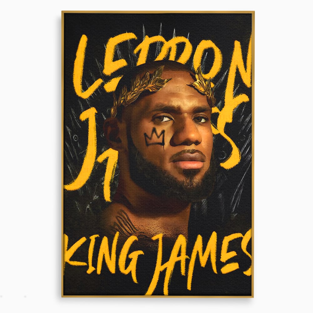 Tablou Canvas Premium LuxCanva® C1108, Lebron James , Culori, Basketball, Lebron, Game Room, Bar, Relaxare, Culori Vibrante