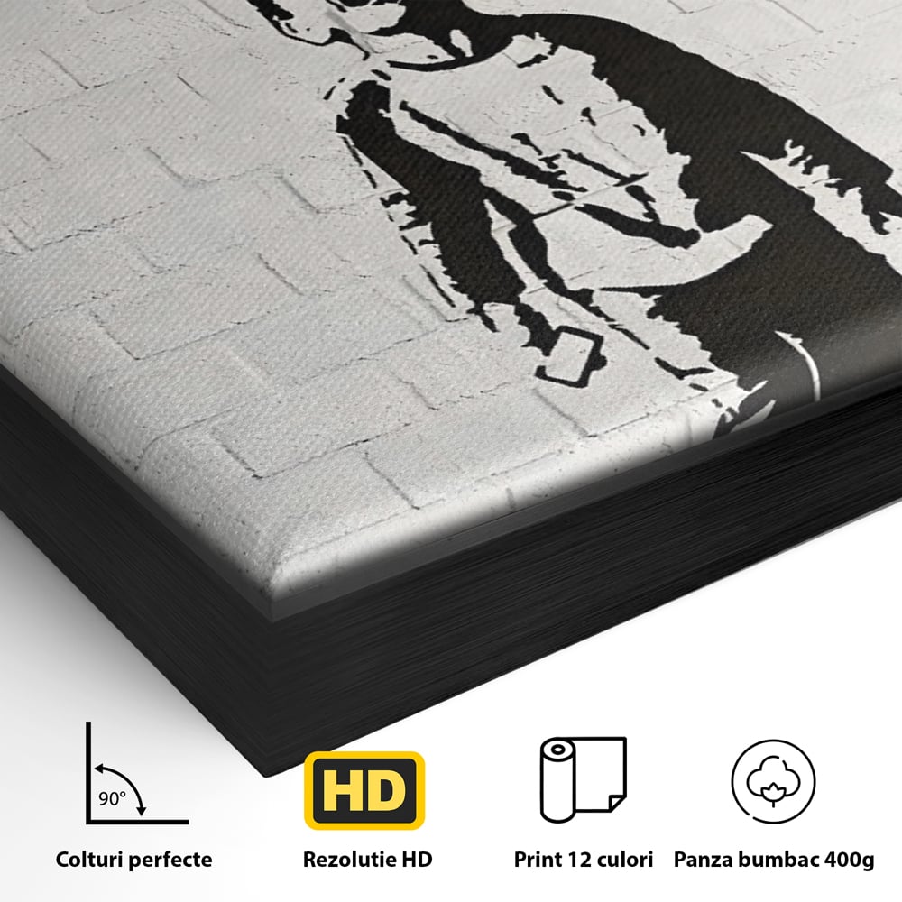 Tablou Canvas Premium LuxCanva® C1110, Social Media Addiction , Copil, Zambet, Game Room, Bar, Relaxare, Culori Vibrante