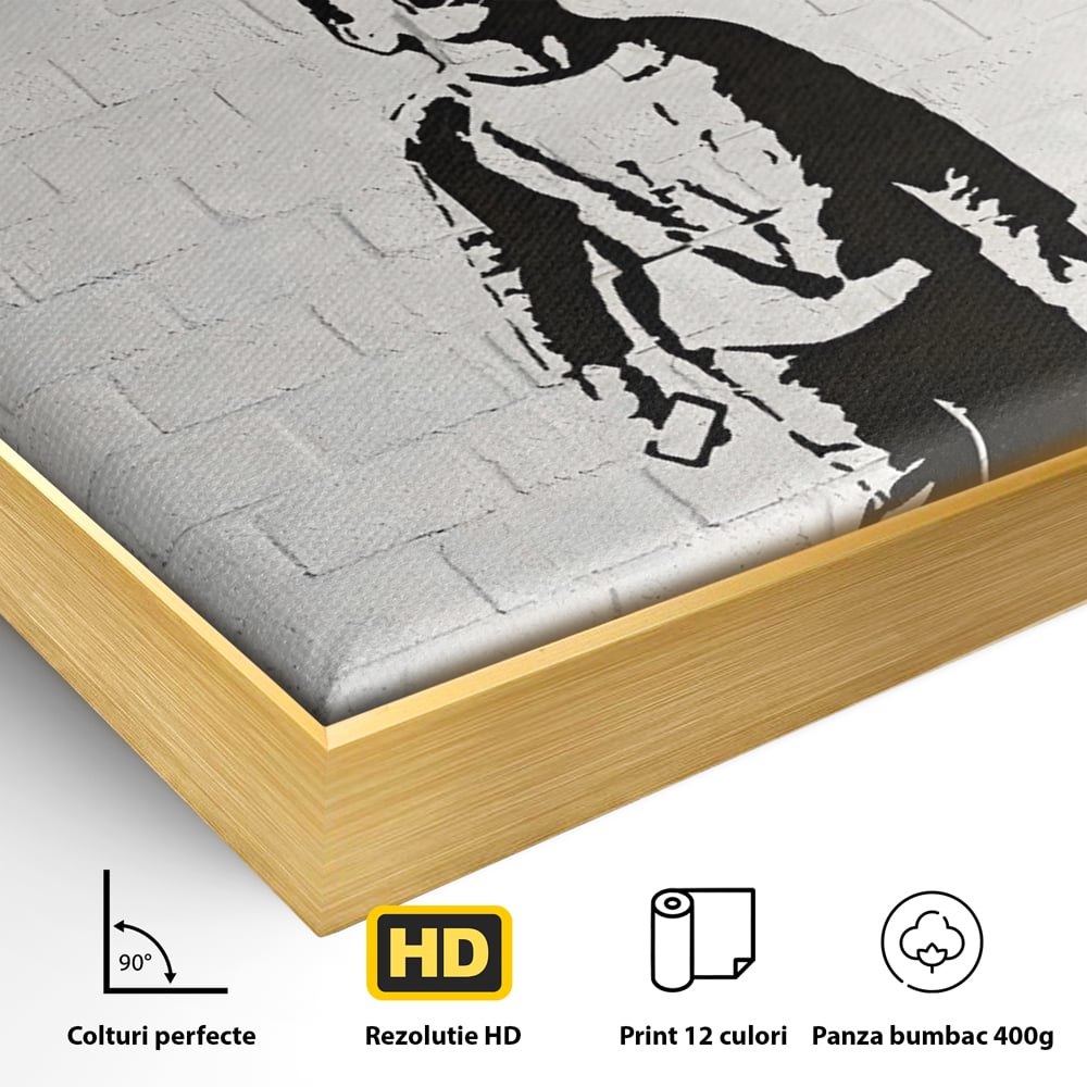 Tablou Canvas Premium LuxCanva® C1110, Social Media Addiction , Copil, Zambet, Game Room, Bar, Relaxare, Culori Vibrante