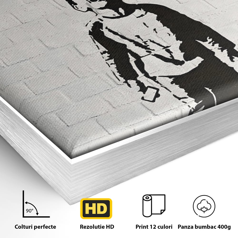 Tablou Canvas Premium LuxCanva® C1110, Social Media Addiction , Copil, Zambet, Game Room, Bar, Relaxare, Culori Vibrante