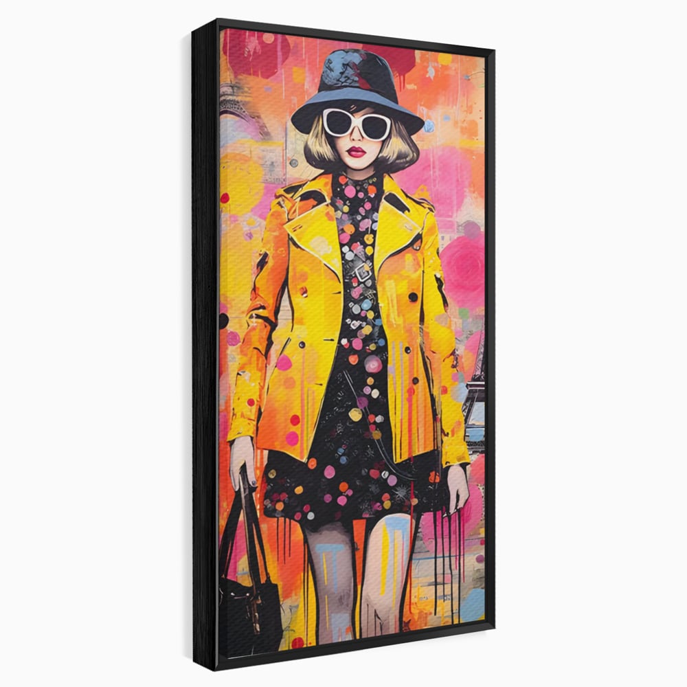 Tablou Canvas Premium LuxCanva® C1111, Paris Fashion Week , Culori, Fashion, Beautiful, Paris, Living Room, Bar, Relaxare, Culori Vibrante