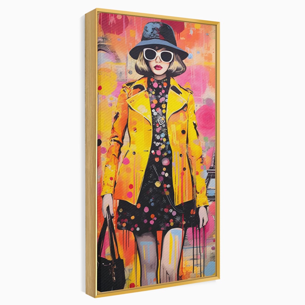 Tablou Canvas Premium LuxCanva® C1111, Paris Fashion Week , Culori, Fashion, Beautiful, Paris, Living Room, Bar, Relaxare, Culori Vibrante