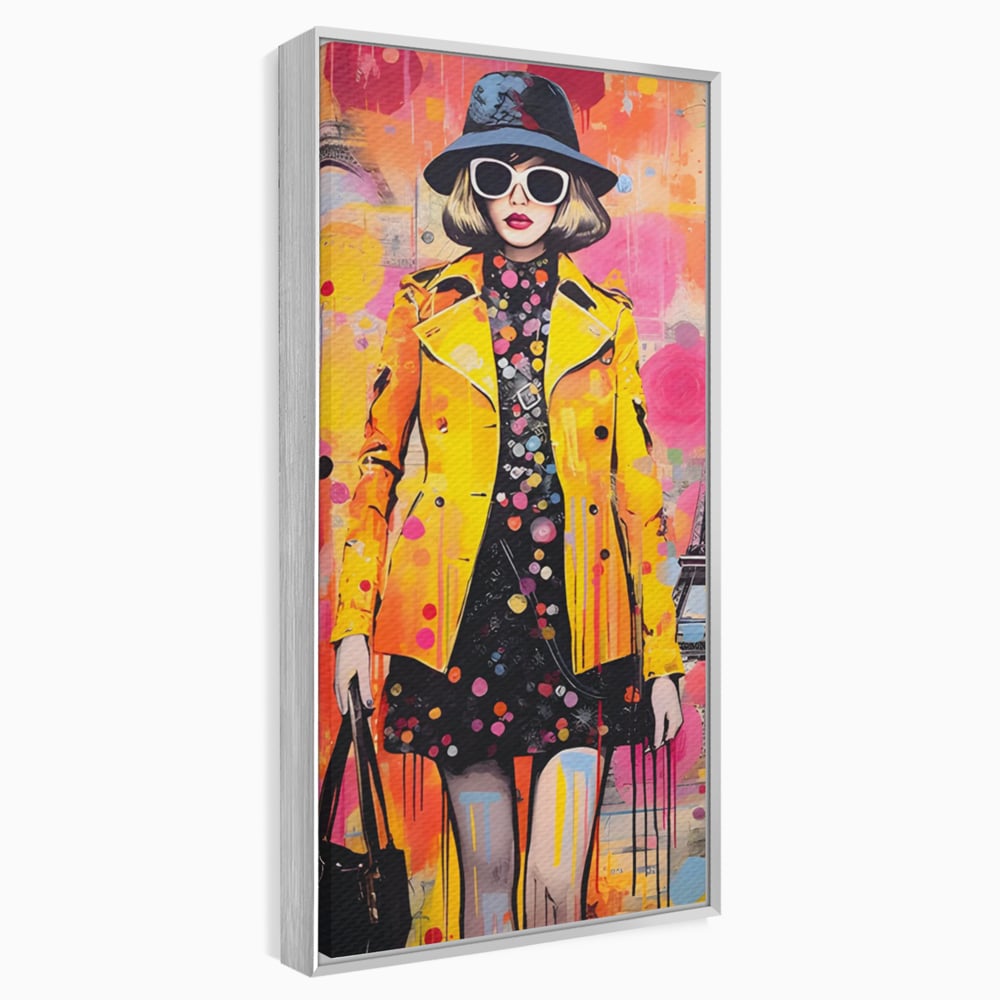 Tablou Canvas Premium LuxCanva® C1111, Paris Fashion Week , Culori, Fashion, Beautiful, Paris, Living Room, Bar, Relaxare, Culori Vibrante