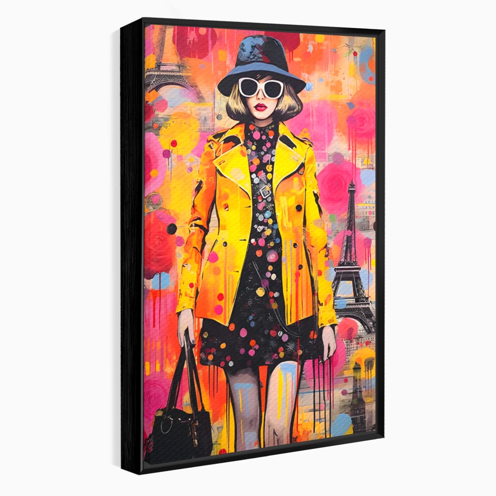 Tablou Canvas Premium LuxCanva® C1111, Paris Fashion Week , Culori, Fashion, Beautiful, Paris, Living Room, Bar, Relaxare, Culori Vibrante