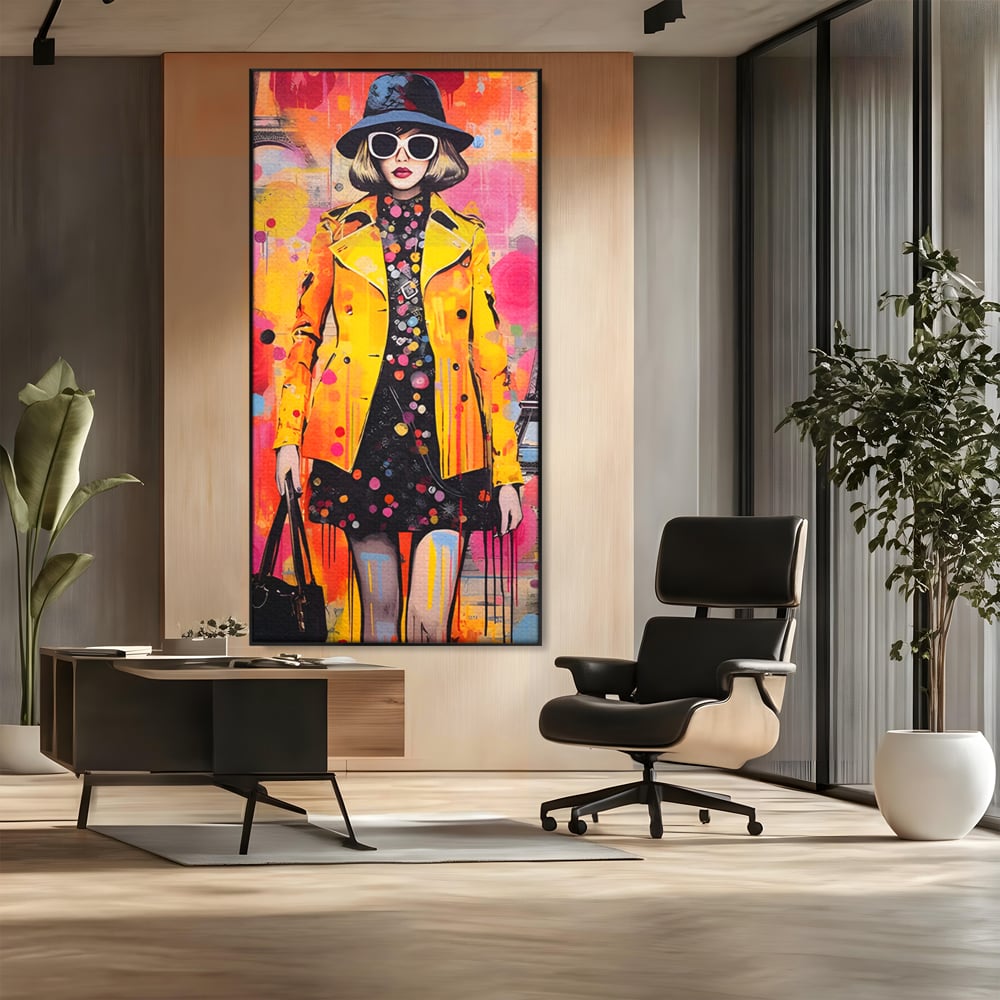 Tablou Canvas Premium LuxCanva® C1111, Paris Fashion Week , Culori, Fashion, Beautiful, Paris, Living Room, Bar, Relaxare, Culori Vibrante
